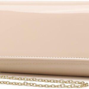 Patent Leather Envelope Clutch Womens Evening Handbag Crossbody Purse